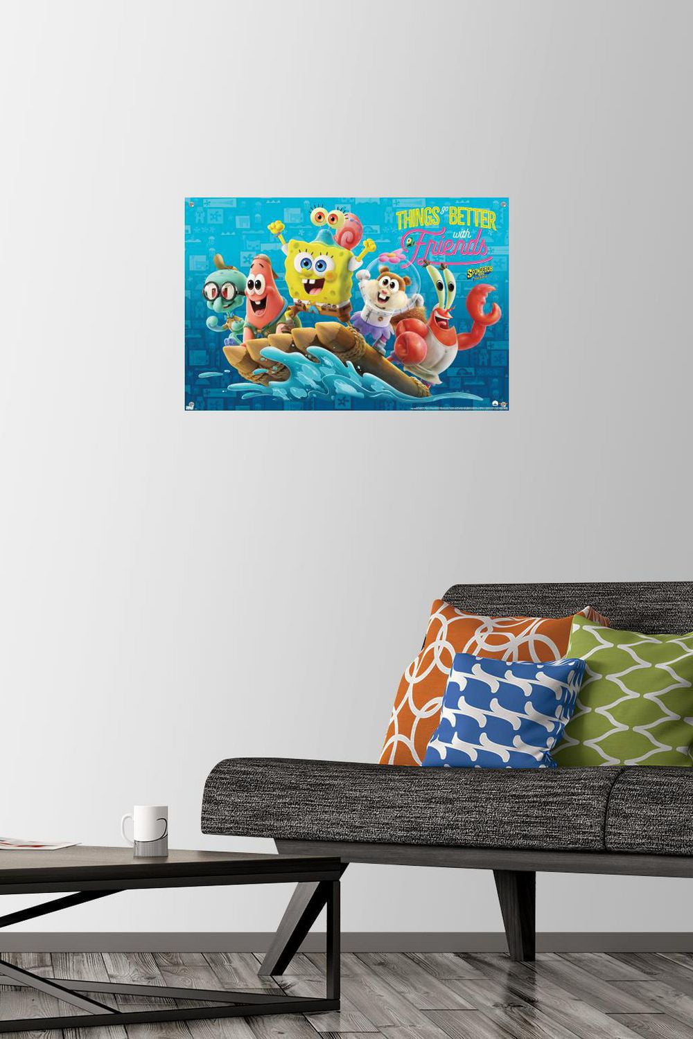 The SpongeBob Movie: Sponge On The Run - Friends Wall Poster with Push Pins