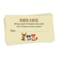 thumbnail image 1 of Inkdotpot 30Jungle Animals Baby ShowerDiaper Raffle Ticket Lottery Insert Cards Supplies Games For Baby Shower Party Bring A Pack Of Diapers To Win Favors Gifts And Prizes, 1 of 1
