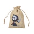 thumbnail image 1 of Halloween Glow In The Dark Drawstring Bag Linen Storage Pouch For Candy Jewelry Perfume Trick Or Party Supplies Home Textile, 1 of 6