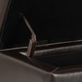 thumbnail image 2 of Kaitlyn Brown Tufted Bonded Leather Ottoman Storage Bench, 2 of 3