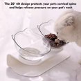 thumbnail image 3 of Bol pour Chat Double Réglable à 20° Bol pour Chien Double Bol pour Chat Inclinable Bol pour Chat en Forme de Visage de Chat, 3 of 8