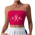 thumbnail image 2 of Hauts Tube, Femmes Imprimé Sans Bretelles Yoga Exercice Enveloppe de Poitrine Pull, 2 of 4