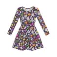 thumbnail image 1 of Robe Fille Halloween Citrouille Lanterne Ghost Costume Robe 4 Ans, 1 of 7