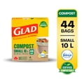 thumbnail image 1 of Glad Certified Compostable Bags - Small 10 Litres -, 1 of 14