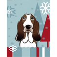 thumbnail image 1 of Drapeau de Jardin Basset Hound d'Hiver, 1 of 1