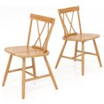 thumbnail image 1 of Costway Dining Chairs Set of 2 Farmhouse Kitchen Chair with Rubber Wood Frame,, 1 of 10