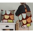 thumbnail image 5 of Soimoi Velvet Fabric Semi Circle Geometric Print Fabric by the Yard 58 Inch Wide, 5 of 5