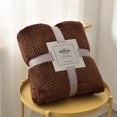 thumbnail image 1 of CEHVOM Scratch Thickened Solid Color Borlaug Sofa Blanket Flannel Blanket Clearance, 1 of 1