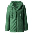 thumbnail image 3 of UPPADA Womens Winter Parka Jackets Long Sleeve Cardigan for Womens Warm Polar Fleece Jackets Plus Size Winter Coats Open Front Overcoats Withe Pockets Chaquetas de Mujer, 3 of 6