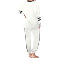 thumbnail image 4 of Innerwin Jogger Set Long Sleeve Ladies Sweatsuits Jogging Pullover Loungewear Two Piece Outfit White XL, 4 of 7