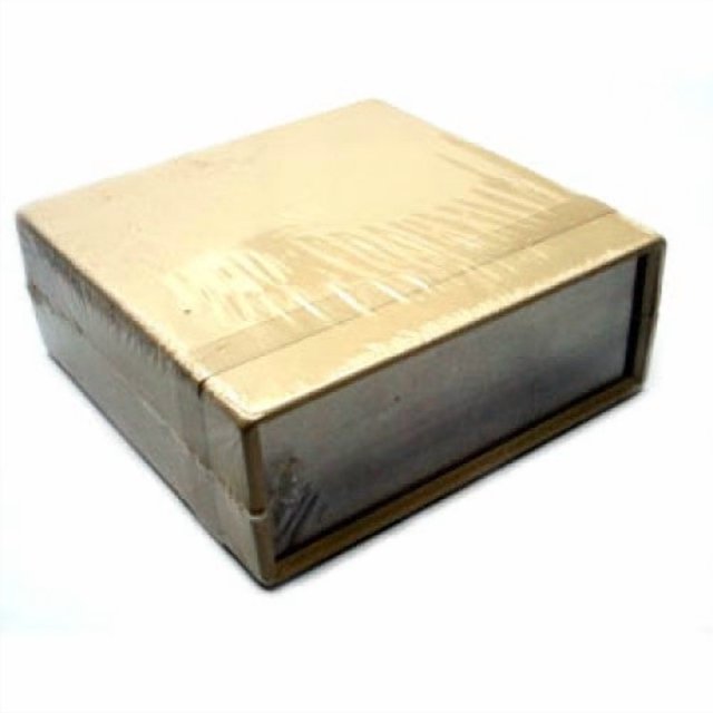 1598BBG - PROJECT BOX 5.2X5.2X2IN PLAS BEIGE WITH METAL PANEL