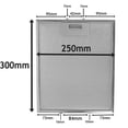 thumbnail image 3 of Bgsha 2Pcs Grease Filter Cooker Hood Filters Metal Mesh Extractor Vent Filter Aluminized Grease 300 X 250mm Kitchen Range Hood Filters, 3 of 9