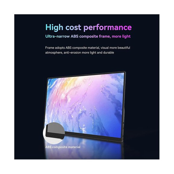 Moniteur Portable Hd 14.0 Pouces 1920x1200 Free-sync Type C -compatible pour Switch Pc C