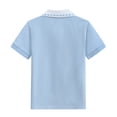 thumbnail image 4 of T-shirts Garçons Été Manches Courtes Classique Tunique Polo Bleu Clair 7-8 Ans, 4 of 4