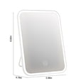 thumbnail image 3 of LSLJS Folding Travel Mirror Lighted Makeup Mirror with LED 3 Color Light Modes, USB Rechargable, Portable, Ultra Thin, CompactVanity Mirror with Contact Screen Dimmin, Home Accessories, 3 of 8