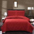 thumbnail image 1 of JML Quilt Set Queen 3 Piece Coverlet, Microfiber Embossed Bedspread with 2 Shams, 88"x 92", 1 of 5