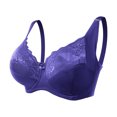 thumbnail image 1 of VEKDONE Woman's Embroidery Thin Style Ventilate Large Size Bra Steel Rim Blue 48/110G, 1 of 4