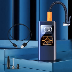 Tire Inflator Wireless Tire Inflations Pump With Rechargeable Battery Power Adapter Digital Pressure Gauge Wireless Pump