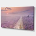 thumbnail image 2 of Chemin à Travers la Bruyère en Floraison - Impression d'Art sur Toile de Paysage, 2 of 3