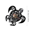 thumbnail image 3 of Fwttom Vinyl Record Wall Clock Turtle Vintage Wall Home Decor Styling Wall Clock, 3 of 6