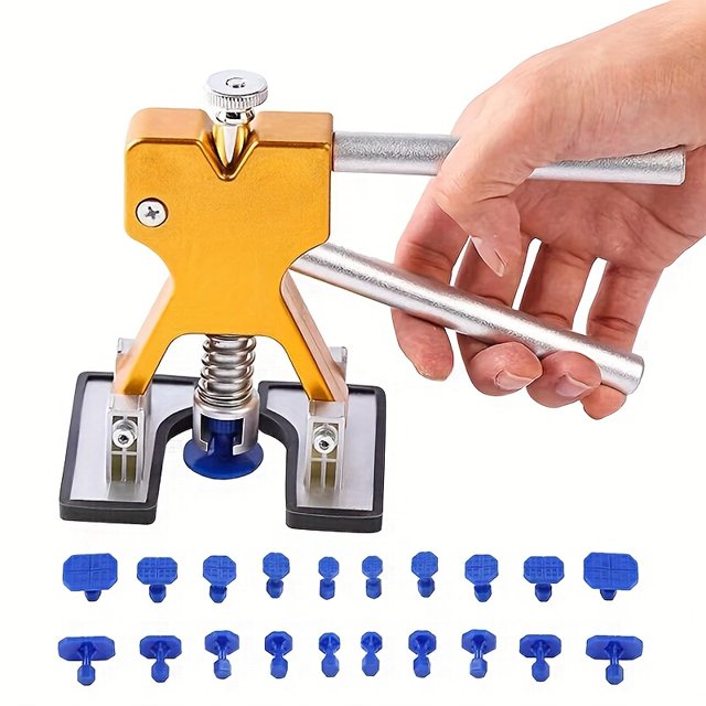 Car Body Sheet Metal Paintless Dent Plastic Puller Kit Auto Hail Pit Removal Repair