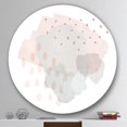 thumbnail image 3 of Designart 'Watercolor Minimal Blush II' Geometric Metal Circle Wall Art, 3 of 3
