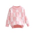 thumbnail image 1 of Posijego Chandail Mignon pour Fille Petite Fille Tricoté à Manches Longues Chandail Chandails Mode Automne Hiver Vêtements, 1 of 3
