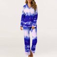 thumbnail image 4 of MeetoTime Pyjama d'Automne pour Femme, Ensemble 2 Pcs, Haut à Manches Longues Boutonné et Pantalon, Tenue de Nuit, 4 of 7