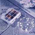 thumbnail image 2 of NITIDSKY 100 LED Battery Operated Fairy Lights with Remote Christmas String Lights White,4 Pack, 2 of 7
