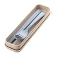 thumbnail image 3 of Reusable Utensils Set with Case Portable Utensils Travel Utensils with Case Spoon Chopsticks and Fork Three-Piece Tableware Set, 3 of 5