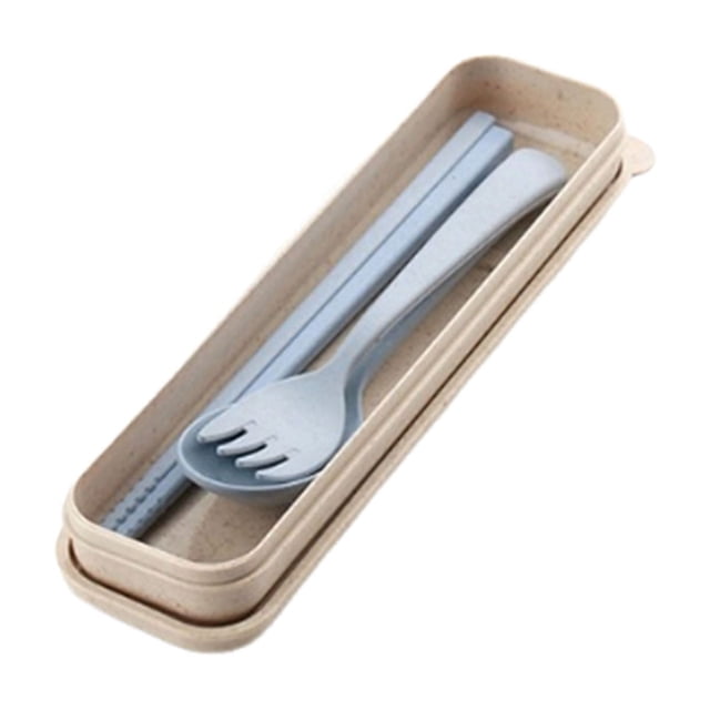 Spoon, chopstick, fork, three piece set of tableware