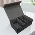 thumbnail image 4 of lionlar Card Storage Box Compartments Multiple Uses Black Grey, 4 of 8