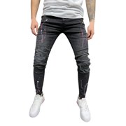 Ketyyh-chn99 Mens Jeans 2024 Casual Pants Athletic Casual Outdoor Hiking Pants Black,2XL