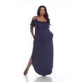 thumbnail image 1 of White Mark Women's Cold Shoulder Maxi Dress, 1 of 4