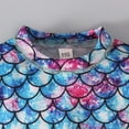 thumbnail image 3 of Kid Girl Rash Guard Swimsuits Hawaiian Ruffle Long Sleeve Sun Protection Girls Athletic Bathing Suits 9-10 Years, 3 of 6