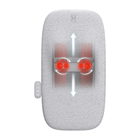 Homedics Coussin de Massage Shiatsu Ultra Mince avec Chaleur