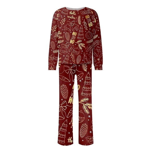 Men‘s Christmas Family Matching Pajamas Sets Holiday Pajama PJ Sets Jammies for Family