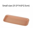 thumbnail image 1 of MYG Indoor Outdoor Flower Pot Plant Saucer Drip Trays Resin Rectangle Plate, 1 of 6