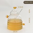 thumbnail image 4 of Large-Capacity Transparent Glass Honey Jar with Lid & Stirrer – Creative Three-Bees Unpatterned Design, Durable Airtight Storage Container for Honey & Dry Goods, Elegant Kitchen Decor, Easy to Clean, 4 of 5