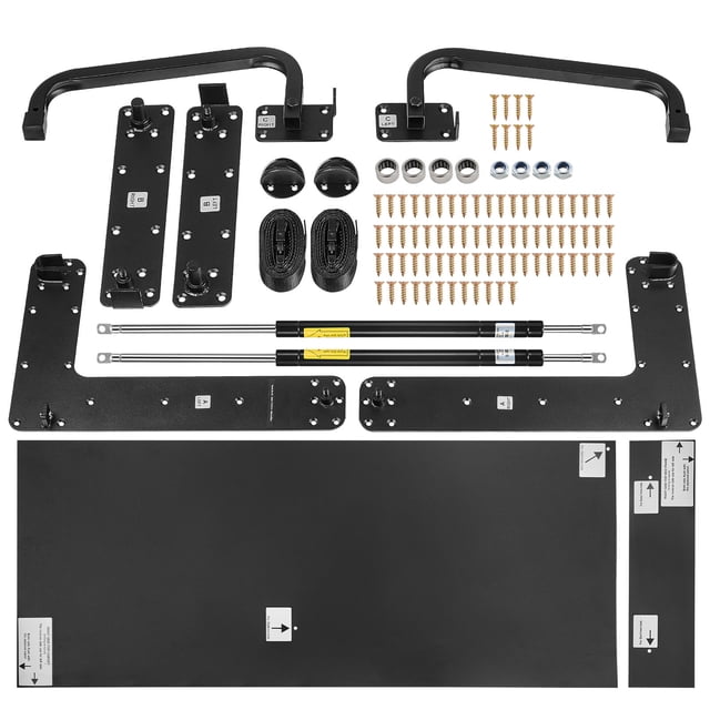 Kit de lit escamotable KFFKFF, taille simple, kit de quincaillerie mécanique de luxe pour lit escamotable à monter soi-même, support de cadre de lit robuste à levier pneumatique