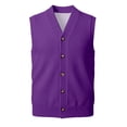 thumbnail image 3 of Gilet en Tricot Classique avec Boutons devant pour Usage Quotidien Décontracté et Professionnel - Gilet en Tricot Sans Manches Élégant pour Garde-Robe Homme, 3 of 7