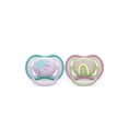 thumbnail image 1 of Philips Avent Ultra Air Pacifier 0-6 Months, Lilac Sun / Green Rainbow, 2 pack, SCF085/59, 1 of 7