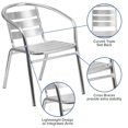 thumbnail image 2 of Heavy Duty Commercial Aluminum Indoor-Outdoor Restaurant Stack Chair with Triple Slat Back, 2 of 9