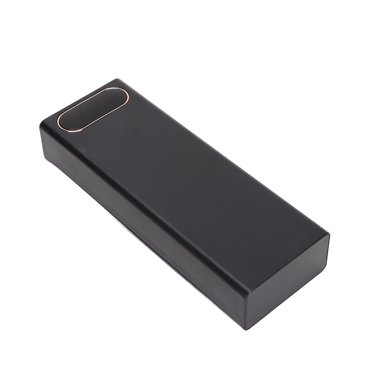 Support de Batterie, Banque d'Alimentation Intelligente de 10W 3 Ports d'Entrée de Grande Capacité Double Sortie USB Application Large pour Téléphone Mobile Noir