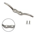 thumbnail image 4 of Rope Cleat Hook Hardware Flag Pole Accessory Stainless Steel Halyard Polished, 4 of 5