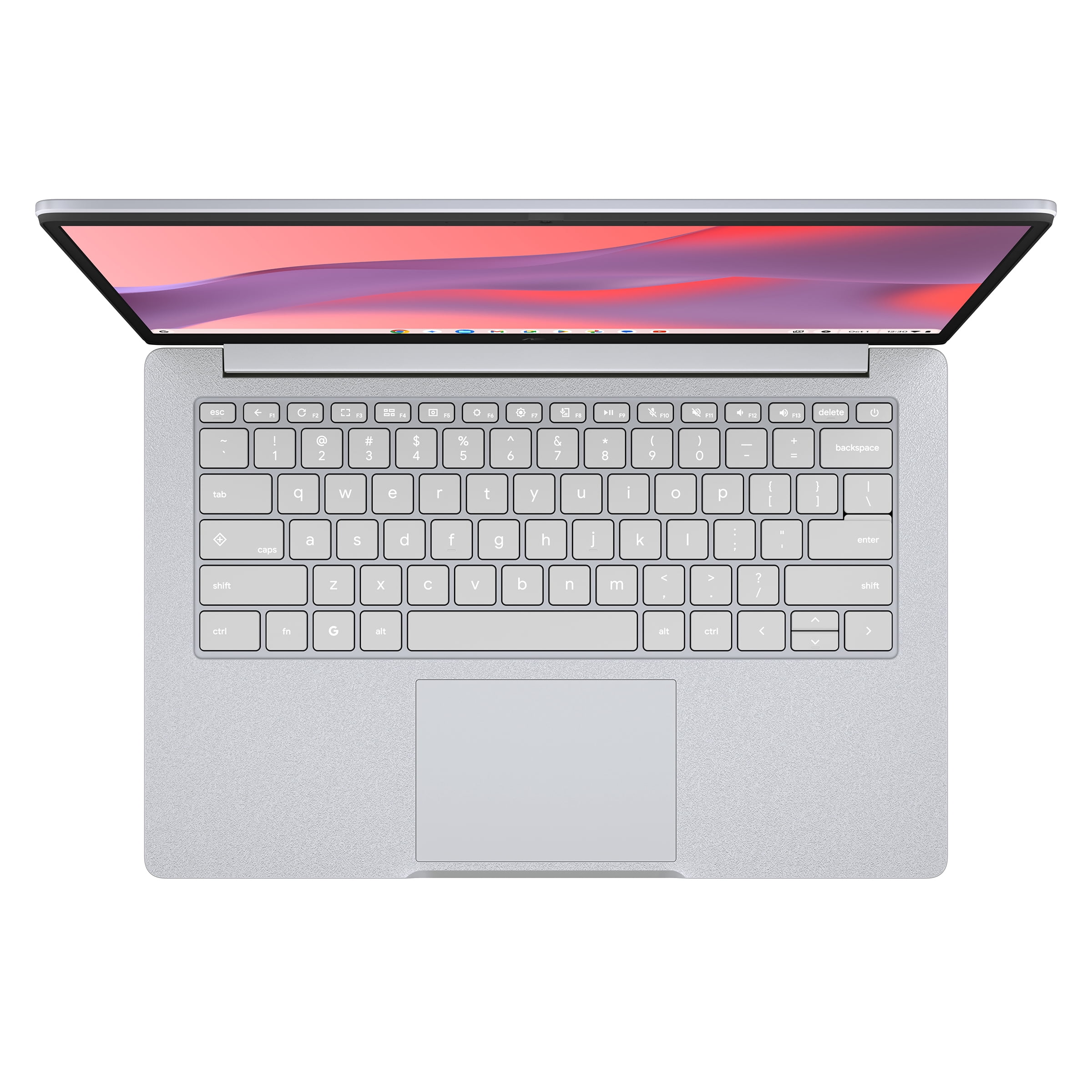 Ordinateur portable ASUS Chromebook CM14, écran FHD (1920 x 1080) 16:9 antireflet de 14 po, pro MediaTek™ Kompanio 540, stockage eMMC de 64 Go, mém de 4 Go, ChromeOS, Pure Grey, CM1405CM4A-WB01-CB