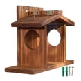 thumbnail image 1 of Wweixi Wood Squirrel Feeder Outdoor Chipmunk Feeder Easy To Clean Hanging For Bird Feeding In Garden, 1 of 6