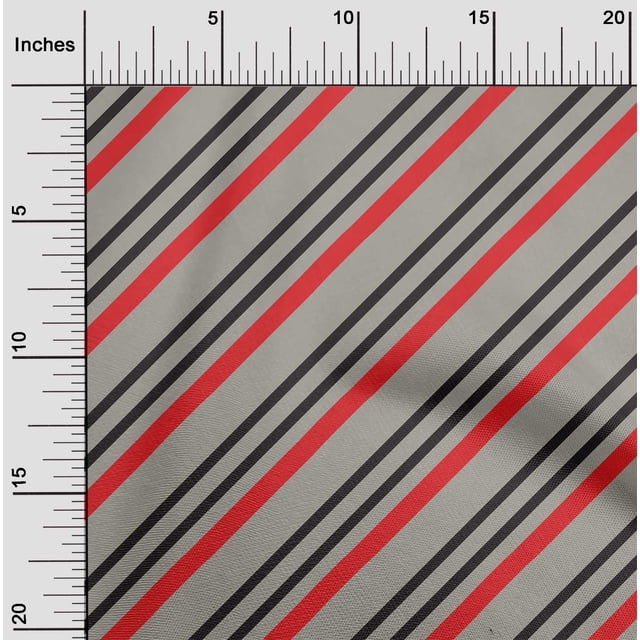 oneOone Cotton Flex Dusty Gray Fabric Stripes Sewing Craft Projects Fabric Prints By Yard 40 Inch Wide