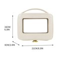 thumbnail image 2 of EGNMCR Makeup Bag,Travel Makeup Bag New Fashion Counter High End Handheld Makeup Case With High Appearance Value Travel Portable Window Opening Transparent PVC Makeup Bag creative creative, 2 of 3