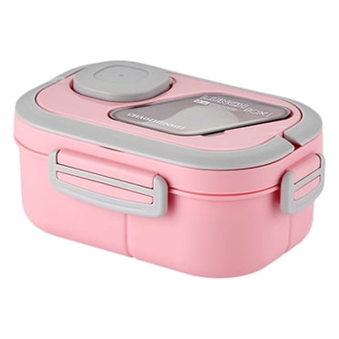 Rbaofujie Petite Boîte à Lunch Isolée en Acier Inoxydable, Boîte Bento pour l'École et le Travail, Boîte à Lunch de Camping Extérieure Portable, à Étages, Boîtes à Lunch Compartimentées (Brin